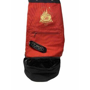 Toppers 50th Anniversary Disneyland Beach Concert Cooler Pack Bag Red NEW